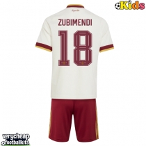Spain Martin Zubimendi #18 Replica Away Minikit World Cup 2026 Short Sleeve (+ pants)